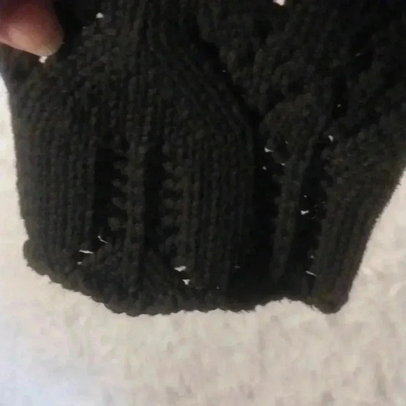 Grace Elements Crochet Cropped Sweater Cardigan Size PM - Picture 6 of 8